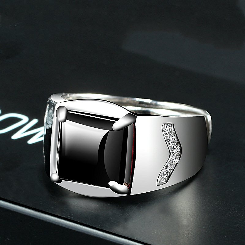 Fashion Men's Gemstone Ring Personality